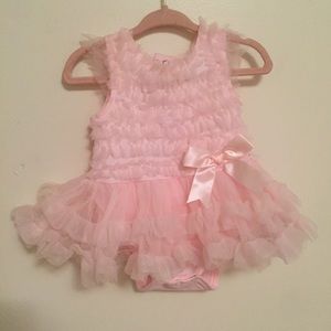🌺 Baby girl Pink Tu Tu Onesie Dress
